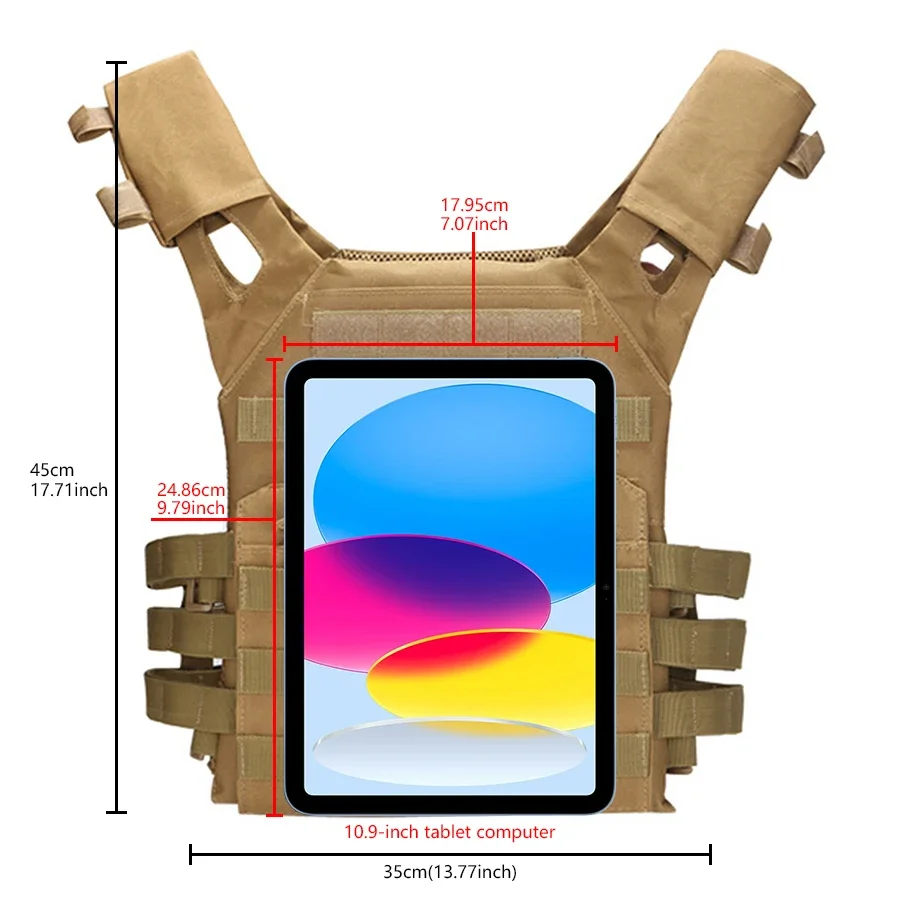 Chaleco de adiestramiento al aire libre Molle con expansión conveniente, chaleco JPC ligero y multifuncional - imagen 2