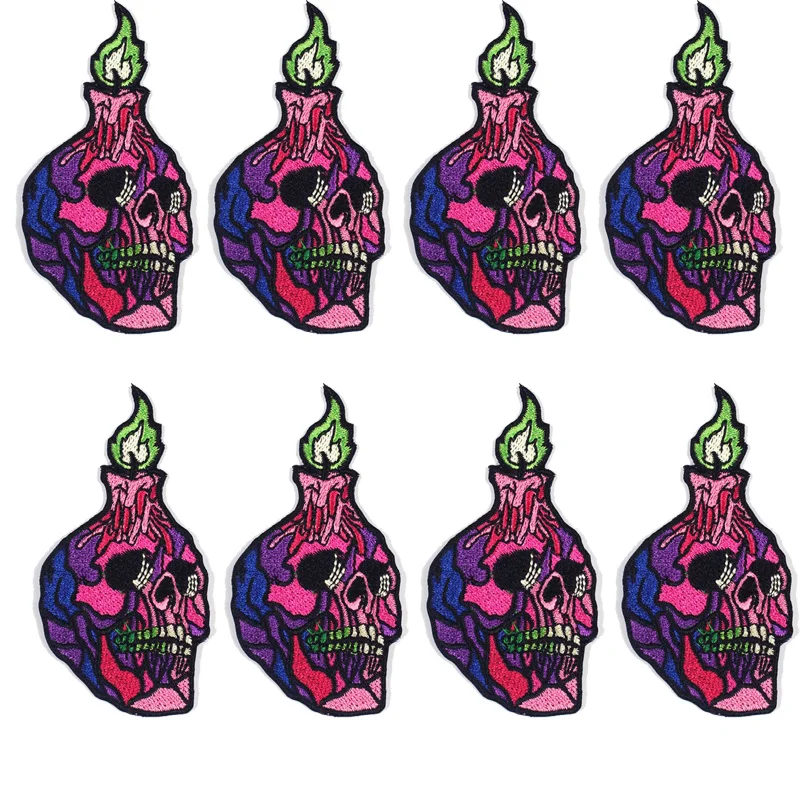 Prajna-parche bordado Punk de 10 piezas, parches de letras para ropa, insignias de letras blancas y negras, pegatinas para ropa, Parche de costura - imagen 5