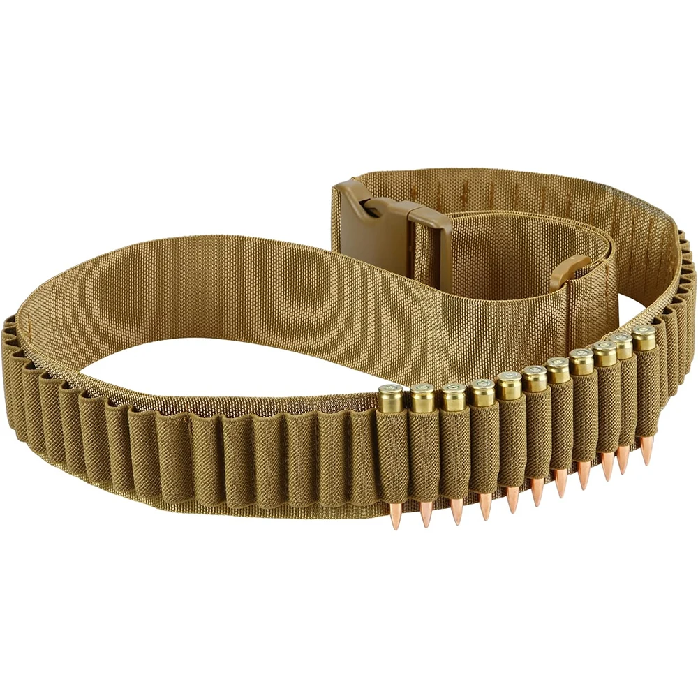 Cinturón de bala para tiro de caza, soporte de munición para Rifle, portador de cinturón de cartucho, eslinga para 308 Cal, 50 rondas 30-30 30-06 - imagen 3