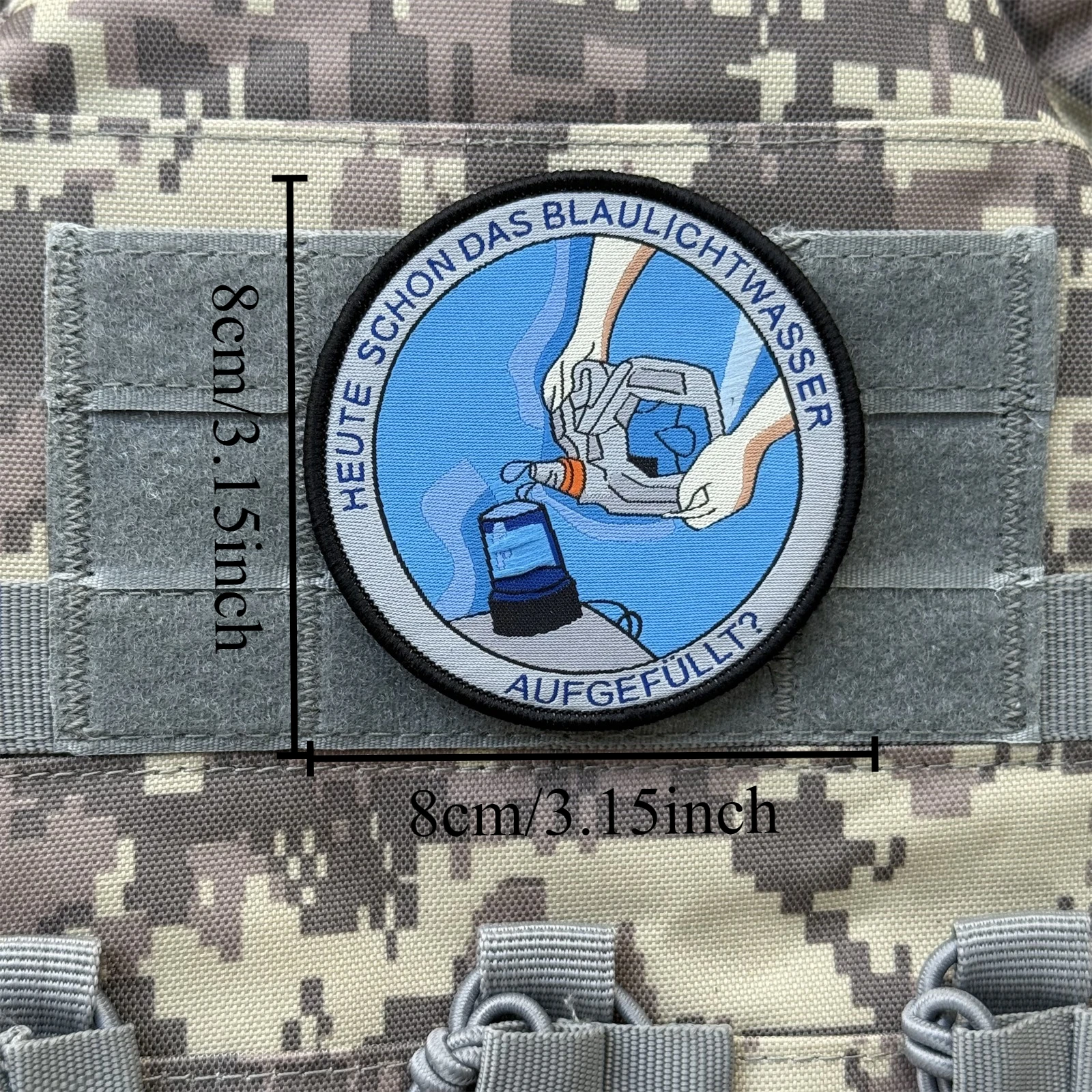 Parche "reabastecimiento de alarma", insignia de moral táctica, parches de gancho y bucle tejidos para ropa, pegatina de equipo militar del ejército - imagen 2