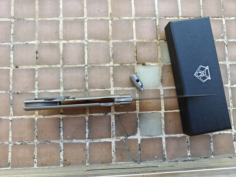 Shirogorov Charles Marlowe navaja táctica plegable de titanio M390 - imagen 5