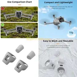 J1HC 1 Establecer almohadilla pie silicona para aterrizajes lisos y despegues para cubierta del pie para Air3