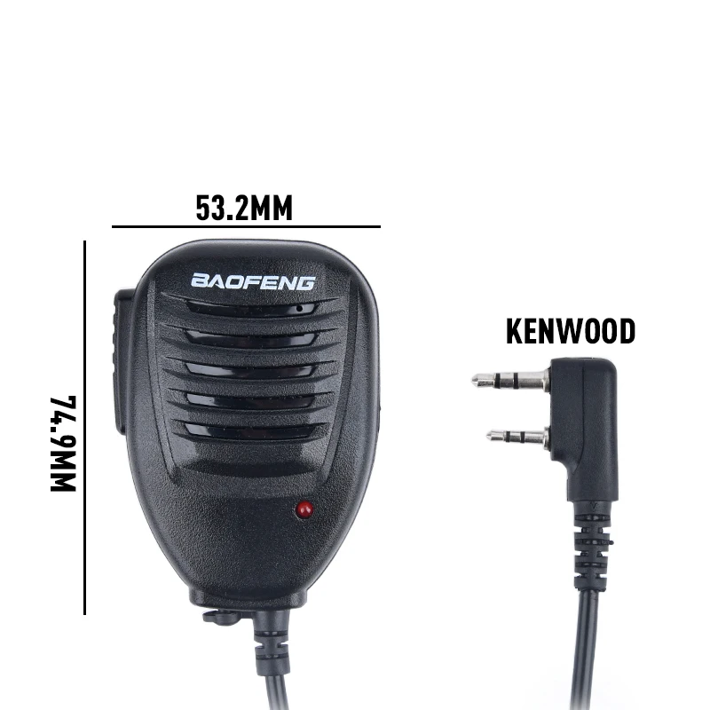 Baofeng Walkie Talkie altavoz micrófono impermeable PTT micrófono para UV-5R UV-16 UV-13 UV-21 UV17 Radio bidireccional QuanSheng UV-K5 UV-K6 - imagen 5