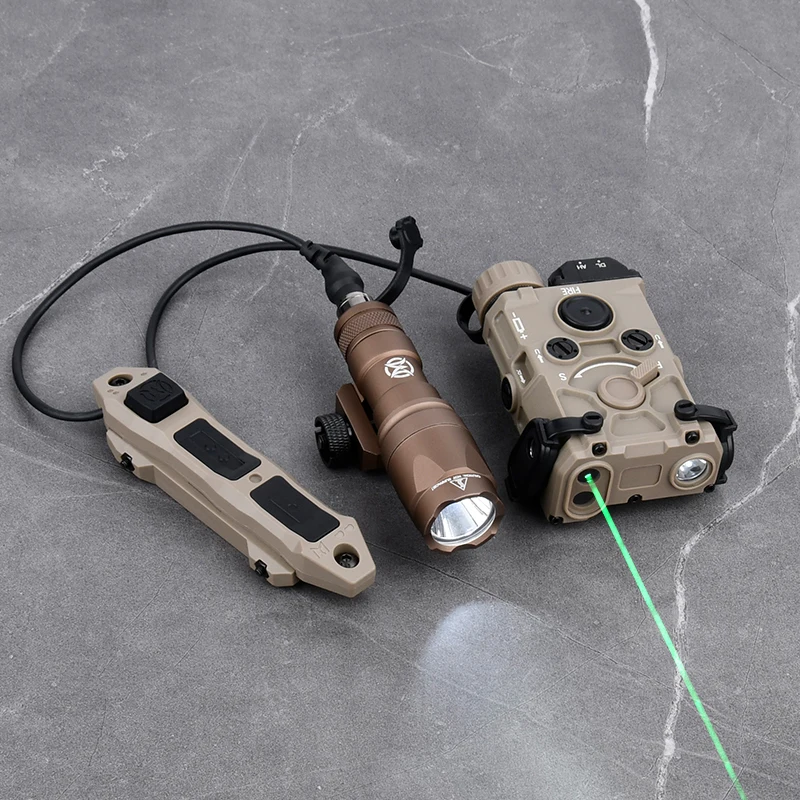 WADSN OGL punto rojo verde azul IR láser SF M300A M600C linterna táctica luz estroboscópica interruptor remoto doble para arma de caza - imagen 4