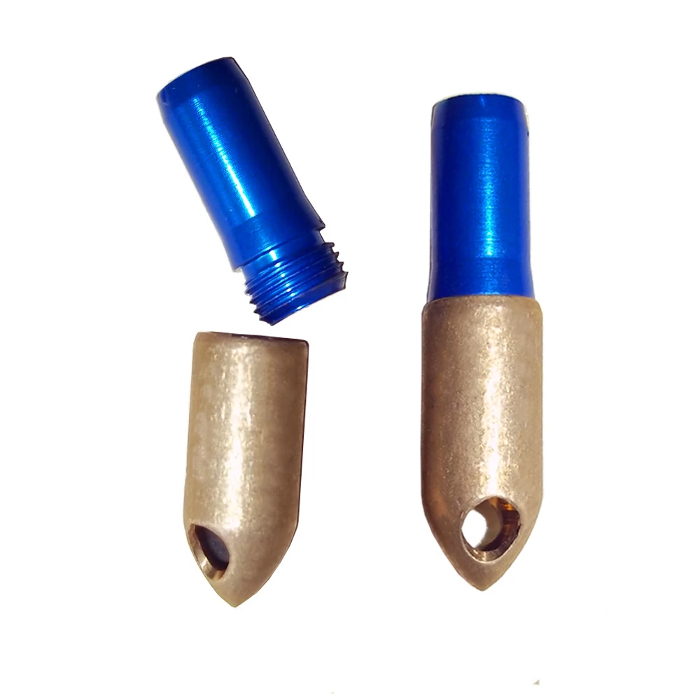 Flecha de carbono con silbato para caza, puntas de flecha de cobre con tornillo F, accesorio duradero para tiro con arco - imagen 2