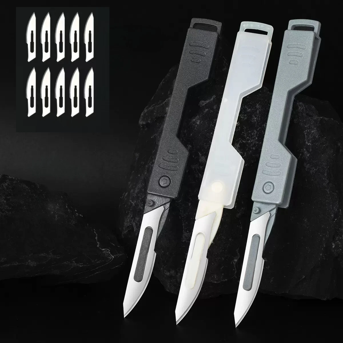 Cuchillo plegable de acero inoxidable quirúrgico para exteriores - imagen 2