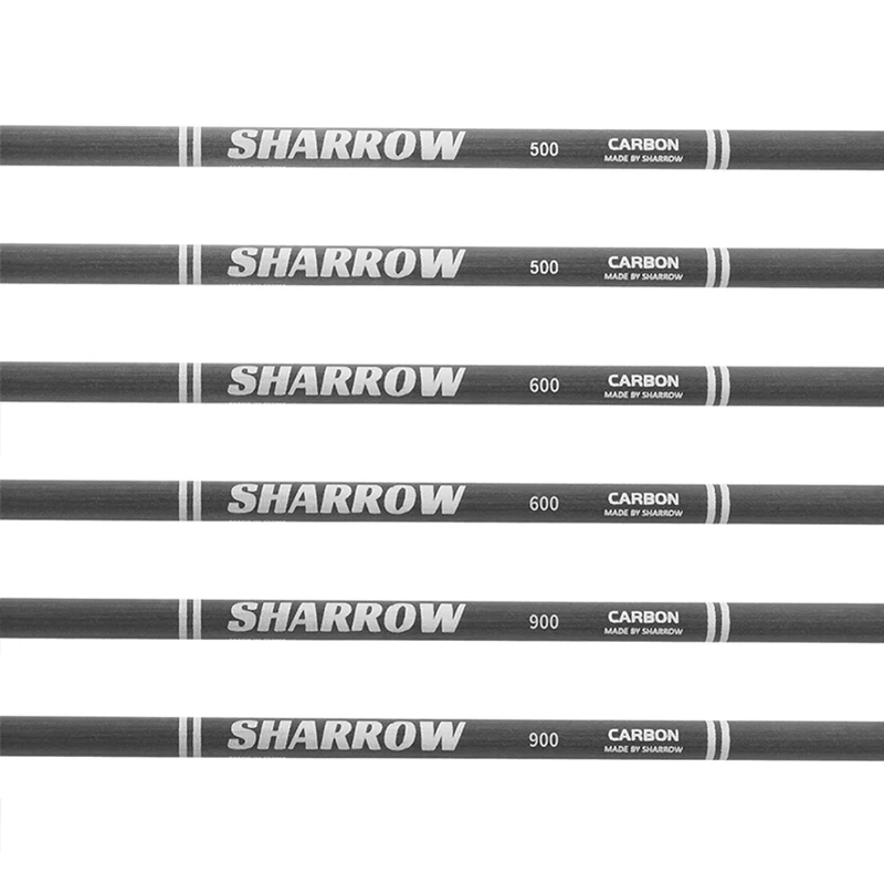 6/12pc flecha ID4.2mm 32 ''flechas de carbono puro SP400-1200 flecha de competición 2 "paleta L Pin Nock tiro con arco caza objetivo - imagen 2
