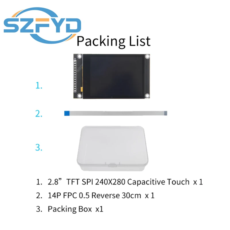 Pantalla TFT táctil 2.8" ILI9341V SPI 240×320 - imagen 4