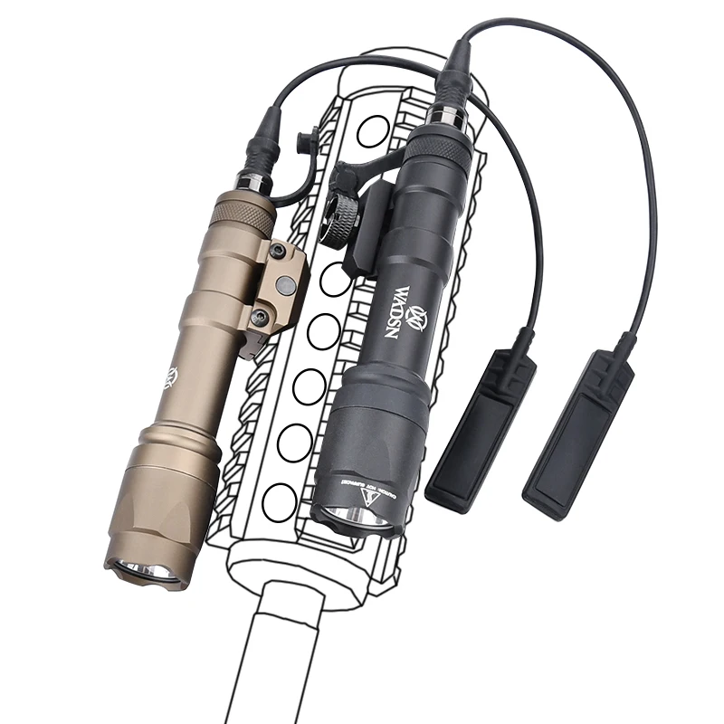 WADSN Surefir M600 M300 M600C M300A Airsoft linterna de alta potencia luz LED exploradora táctica ​ Foco de caza AR15 con enchufe SF