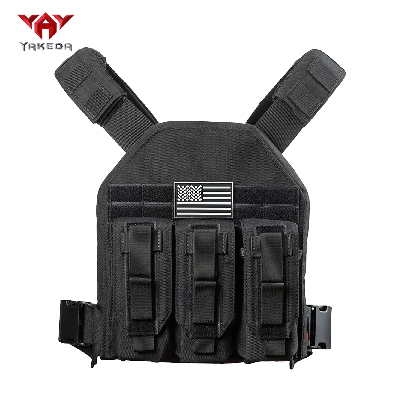 Chaleco ligero YAKEDA con malla 3D, chaleco con sistema de expansión Molle con hebilla de liberación rápida transpirable - imagen 2