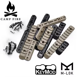 Segmento de riel táctico de Metal/Nylon de 20mm, M-LOK KEYMOD, riel Picatinny, accesorio mecanizado CNC para guardamanos Airsoft y MI