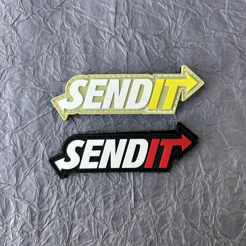Parches de PVC "SENDIT" para ropa, insignia de moral táctica, parches de gancho y bucle, pegatinas para brazalete militar, sombreros para mochila - imagen 2