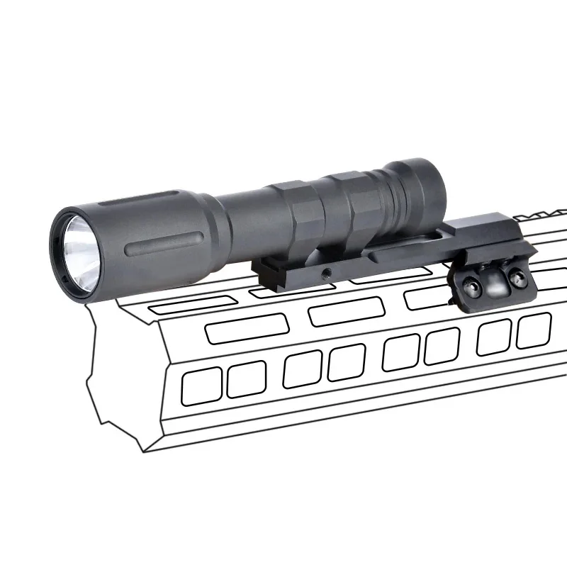 WADSN-linterna táctica de caza PLH-V2, PLHv2, 1000 lúmenes, luz LED de explorador de alta potencia con Base Thornta de montaje compensado Mlok Keymod - imagen 3