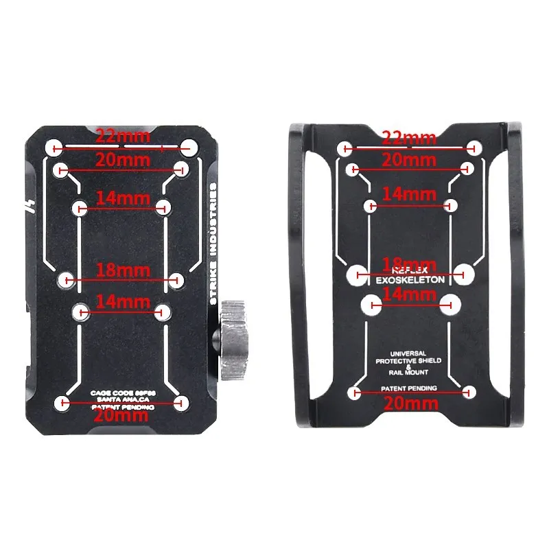 Mira táctica Universal REX Red Dot, montaje de mira réflex para caza, Airdoft, compatible con riel de 20mm, arma para Rifle, Vórtice - imagen 4