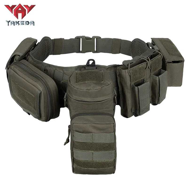 YAKEDA-riñonera táctica de camuflaje, conjunto multifuncional de cinco piezas, cinturón táctico, combinación de seguridad, bolsa de accesorios - imagen 3