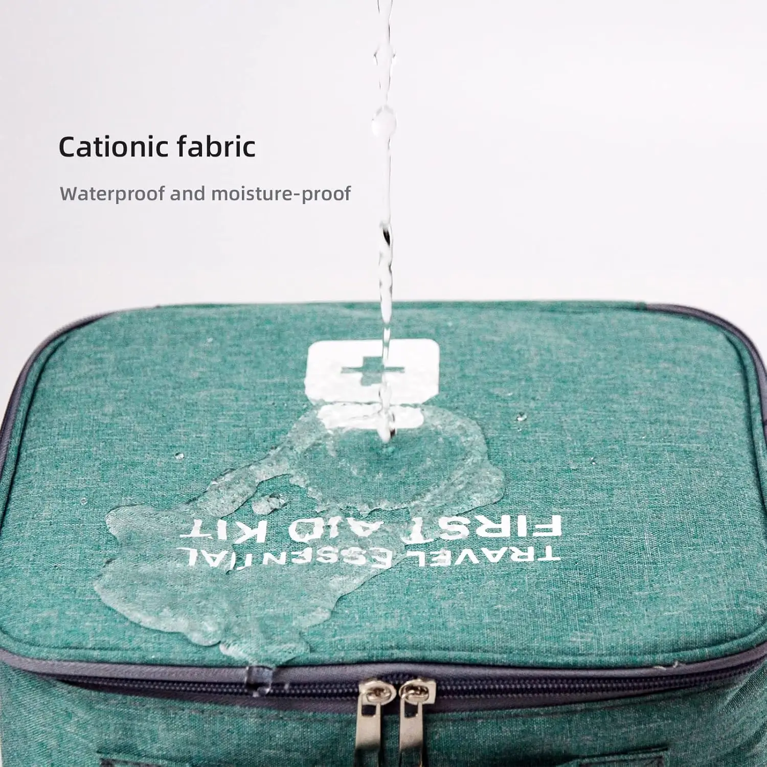 Botiquín de primeros auxilios para viaje en casa, organizador, bolsa de almacenamiento de medicina, caja médica de capacidad S/L, bolsa de emergencia de supervivencia portátil para exteriores - imagen 3