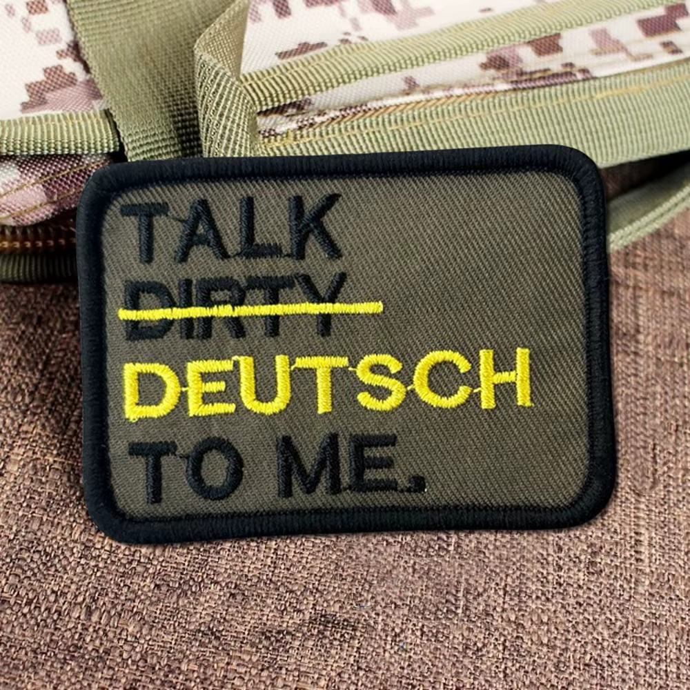 Parche táctico Talk Dirty German to Me Morale bordado MOLLE gorra - imagen 4