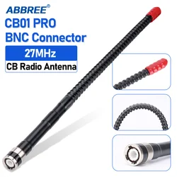 Antena CB ABBREE 27MHz alta ganancia SMA hembra BNC para UV-K5