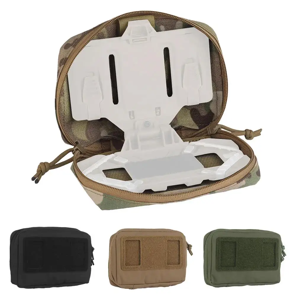 Bolsa táctica para teléfono, bolsa plegable para tablero de navegación, doble cremallera, para caza al aire libre, Airsoft, soporte protector para teléfono móvil a prueba de polvo