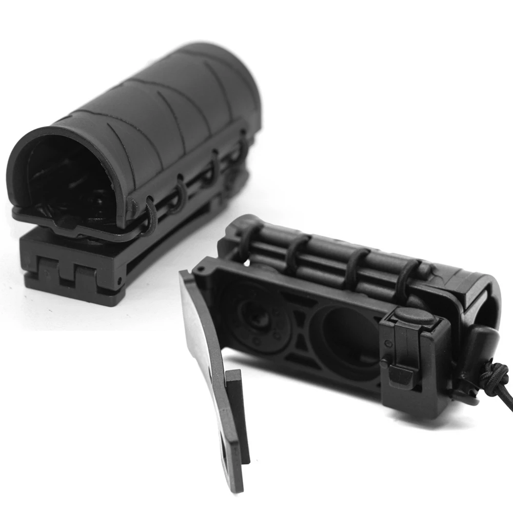 Soporte de linterna táctica para cinturón de servicio, estuche giratorio apto para linterna de 1 "-1,2" de diámetro - imagen 3