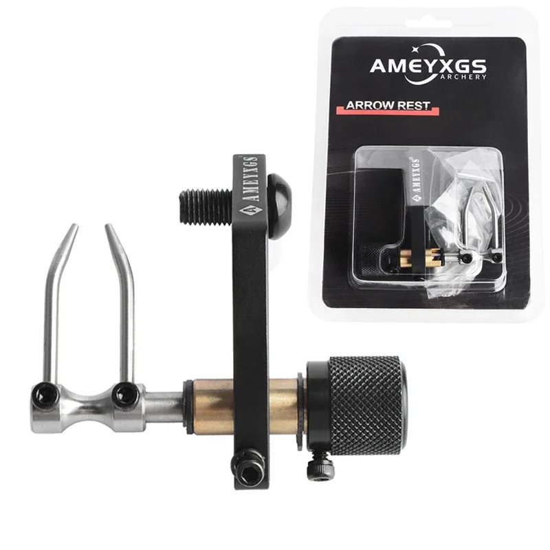 Soporte de flecha de tiro con arco para arco compuesto recurvo mano izquierda/derecha aleación de aluminio ajustable accesorio de caza al aire libre - imagen 3