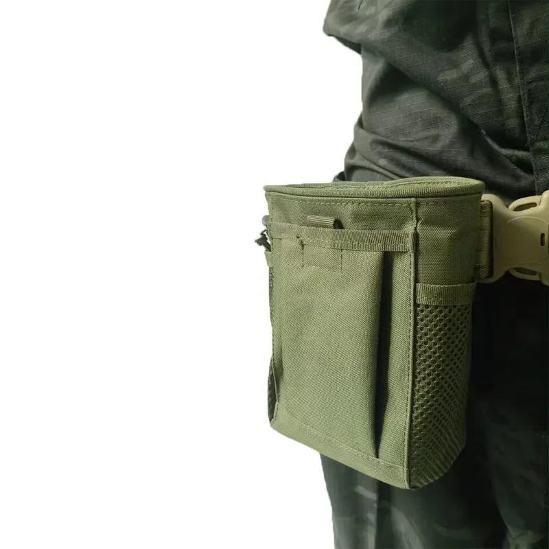 Bolsa de basura táctica, bolsa para revistas, Molle, caza, accesorios para pistola Airsoft, bolsa para artículos diversos, bolsa de munición de recuperación Molle portátil - imagen 4