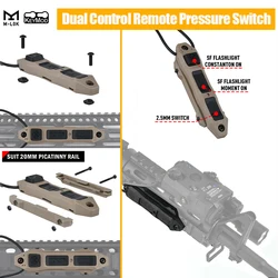 WADSN-interruptor de presión remoto de Control Dual, enchufe táctico SF y 2,5 para linterna láser M300 M600, compatible con riel Picatinny MLOK KEYMOD
