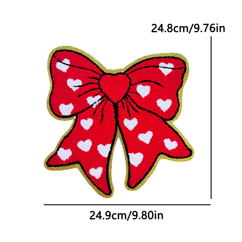 Parches de chenilla grandes de Feliz Navidad, bordado de abuela y abuelo, parches para planchar, accesorios de ropa, apliques DIY de Papá Noel - imagen 5