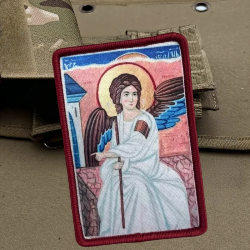 Parche estampado de madre de Dios, chaleco táctico, sombreros con gancho y bucle, insignia de moral, mochila, pegatinas decorativas, parches para brazalete para ropa - imagen 4