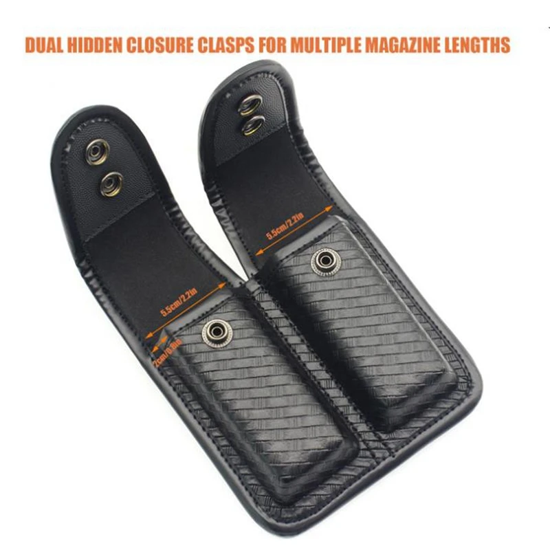 Bolsa Universal táctica doble para Glock 17 19 22 23, Beretta 92/96F, H & K USP,Ruger, 9mm y 40 Cal - imagen 4