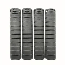 4 Uds. Cubiertas de riel Picatinny, protectores de guardamanos de nailon resistentes con agarre antideslizante, táctica para exteriores, carpintería, accesorios para pistolas de juguete
