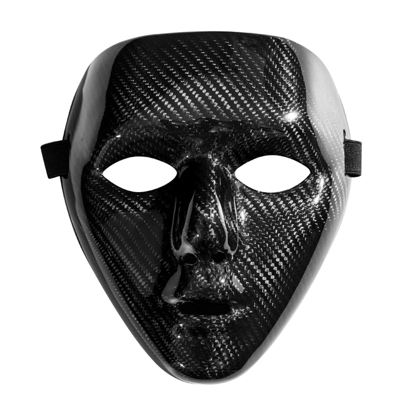 Máscara de fibra de carbono para hombres, máscaras creativas para Step Street Dance, Halloween Performance, Grim Reaper - imagen 2