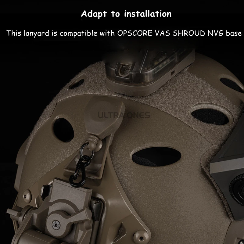 Cordón NVG para visión nocturna táctica, cuerda de separación para cubierta VAS, casco de Paintball Airsoft, Base NVG, cordón antipérdida - imagen 5