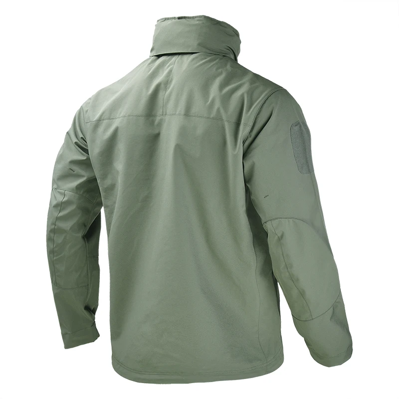 Abrigo táctico de concha suave para hombre, traje de asalto de camuflaje ligero, cortavientos para senderismo a prueba de salpicaduras, chaqueta de trabajo para acampar - imagen 2