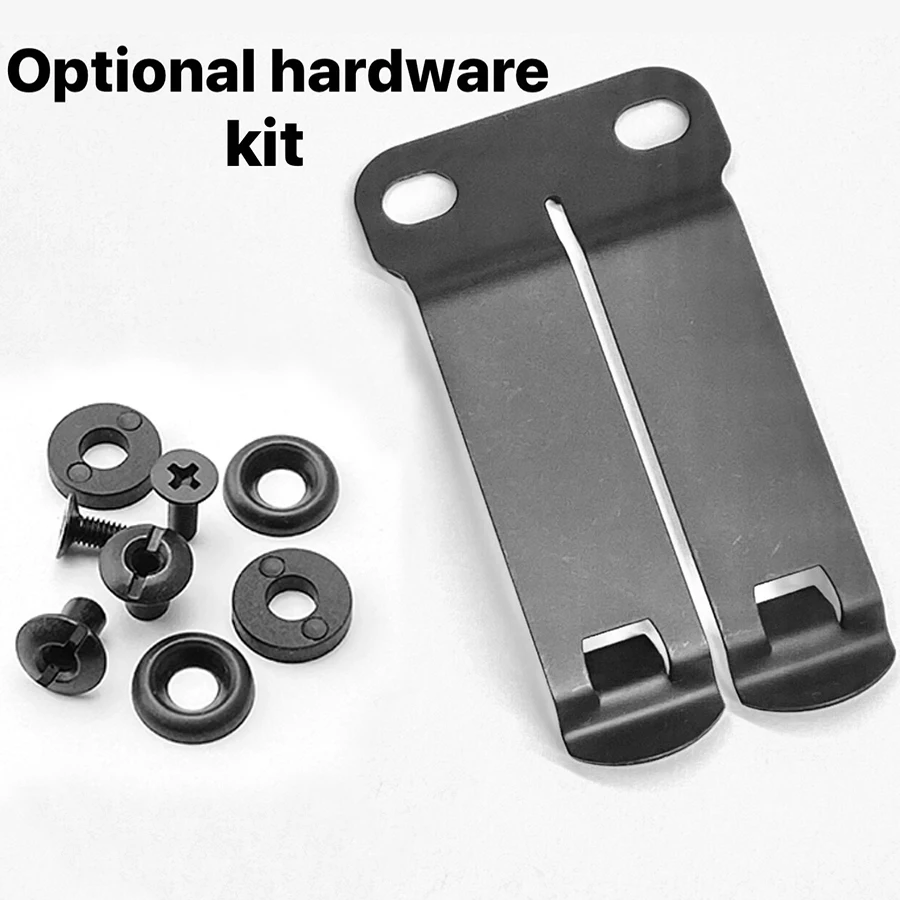 KYDEX-Clips de acero inoxidable para funda de cuchillo, Clip trasero para funda K, accesorios para cintura, Clip de bolsillo para transporte, 1 pieza - imagen 5