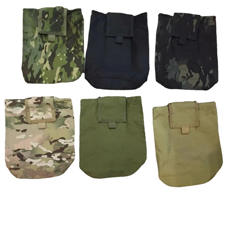 Bolsa de basura de nailon 1000D Molle, bolsa militar con cordón, plegable, para recuperación de munición, Airsoft, para caza - imagen 5