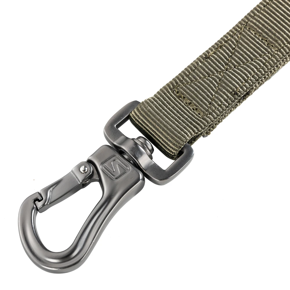 Correa táctica para perro, correa elástica de nailon duradero, mango de Control alemán, suministro de entrenamiento para caminar, perros medianos y grandes - imagen 5