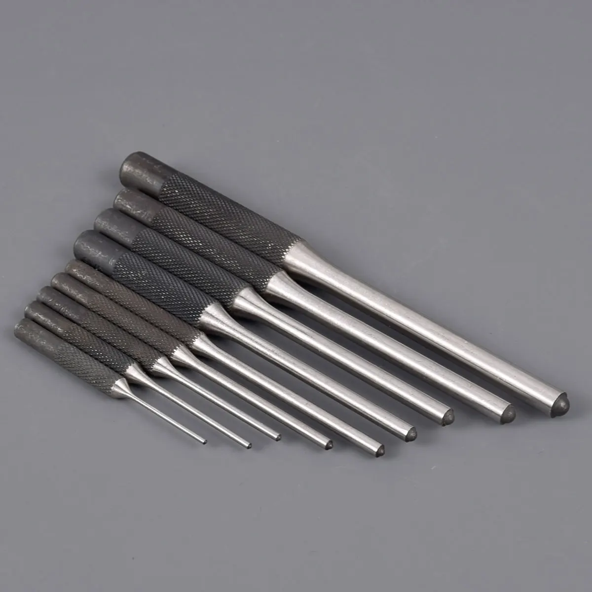 Tactical AR15-Juego de perforaciones redondas de 9 piezas, Kit de herramientas de eliminación de perforaciones, arsmiths, reparación de joyas, martillo de mazo de goma suave de doble cara - imagen 3