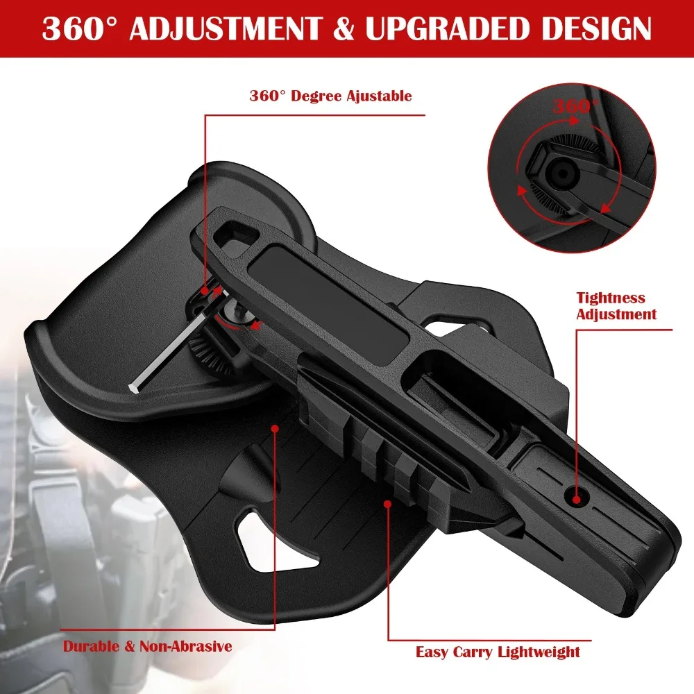 Funda para pistola Glock 9mm/SW40/357 que tiene una carril para pistola para todas las pila doble - imagen 2