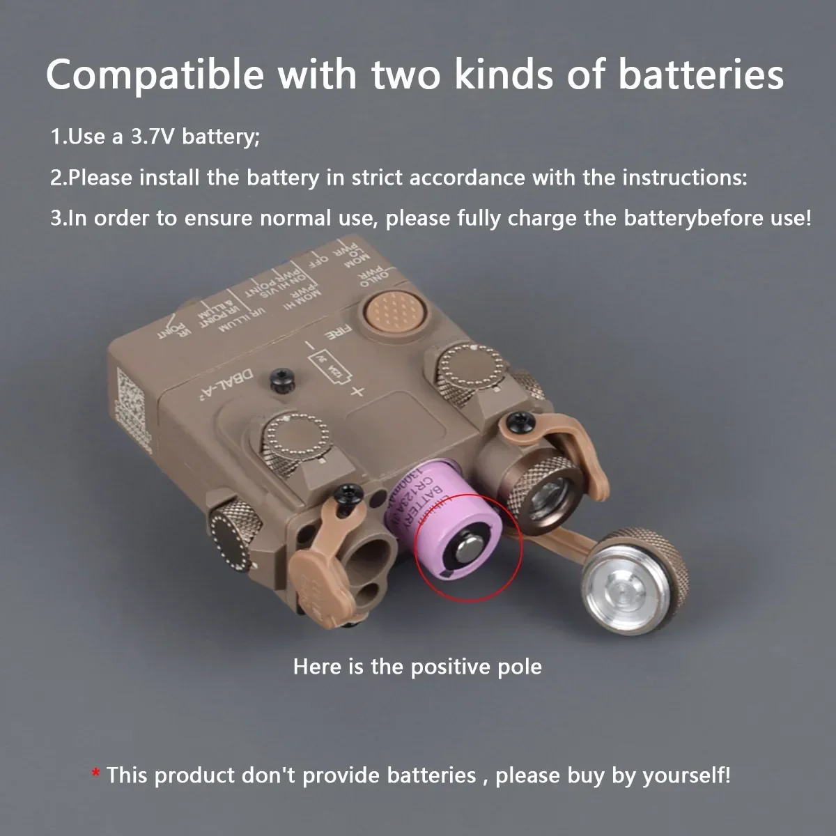 DBAL A2 táctico punto rojo láser Nylon IR luz LED linterna arma luz de caza DBAL-A2 PEQ MAWL accesorios AR15 - imagen 3