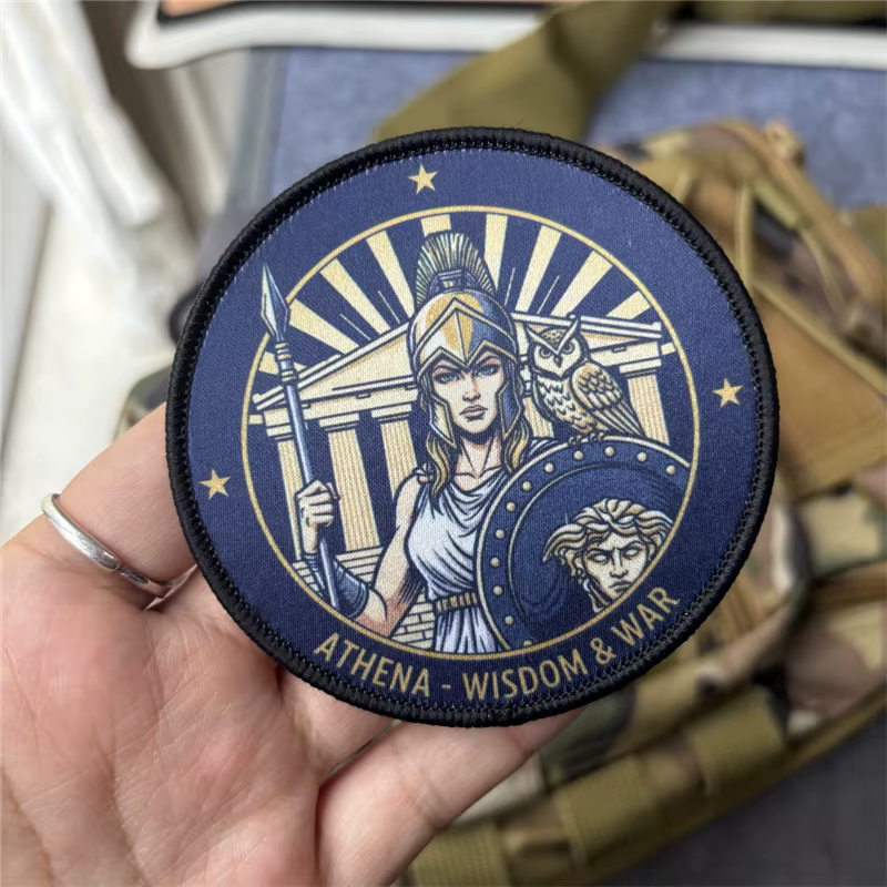 Athena Parche táctico militar con velcro, insignia moral - imagen 4