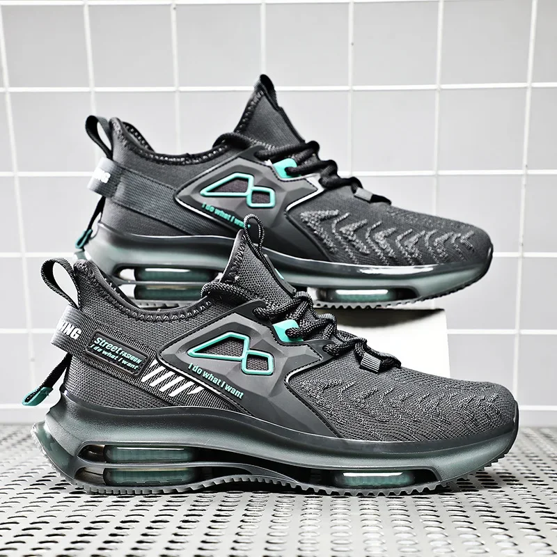 Zapatillas de deporte para hombre, zapatos informales a la moda, cómodos, con cojín de aire para exteriores, tenis, trotar, baloncesto Premium - imagen 3