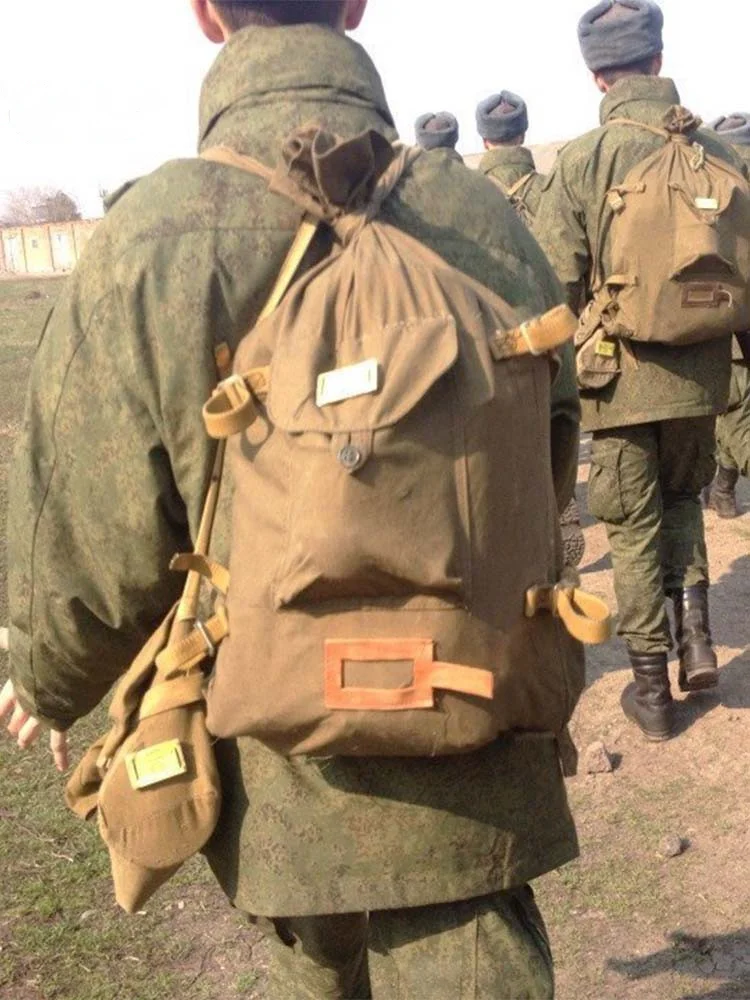 Mochila De soldado Gunny del Ejército Rojo soviético y bolso táctico de hombro - imagen 3