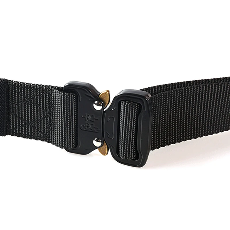 1 cinturón táctico para hombre con hebilla de metal de liberación rápida, con cinturón de nailon estilo deportes al aire libre. - imagen 4