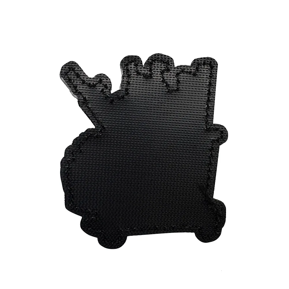 Insignia de moral de munición de ametralladora táctica, parche militar, parches de gancho y bucle de PVC 3D, brazalete, ropa, pegatina para mochila - imagen 4