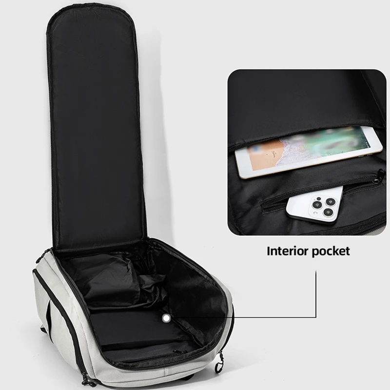 Mochila grande para deportes de baloncesto, gimnasio, Fitness, bolsa de adiestramiento al aire libre, zapatos de bolsillo, bolsas de almacenamiento para viajes en seco y húmedo, Camping y universidad para hombres - imagen 4