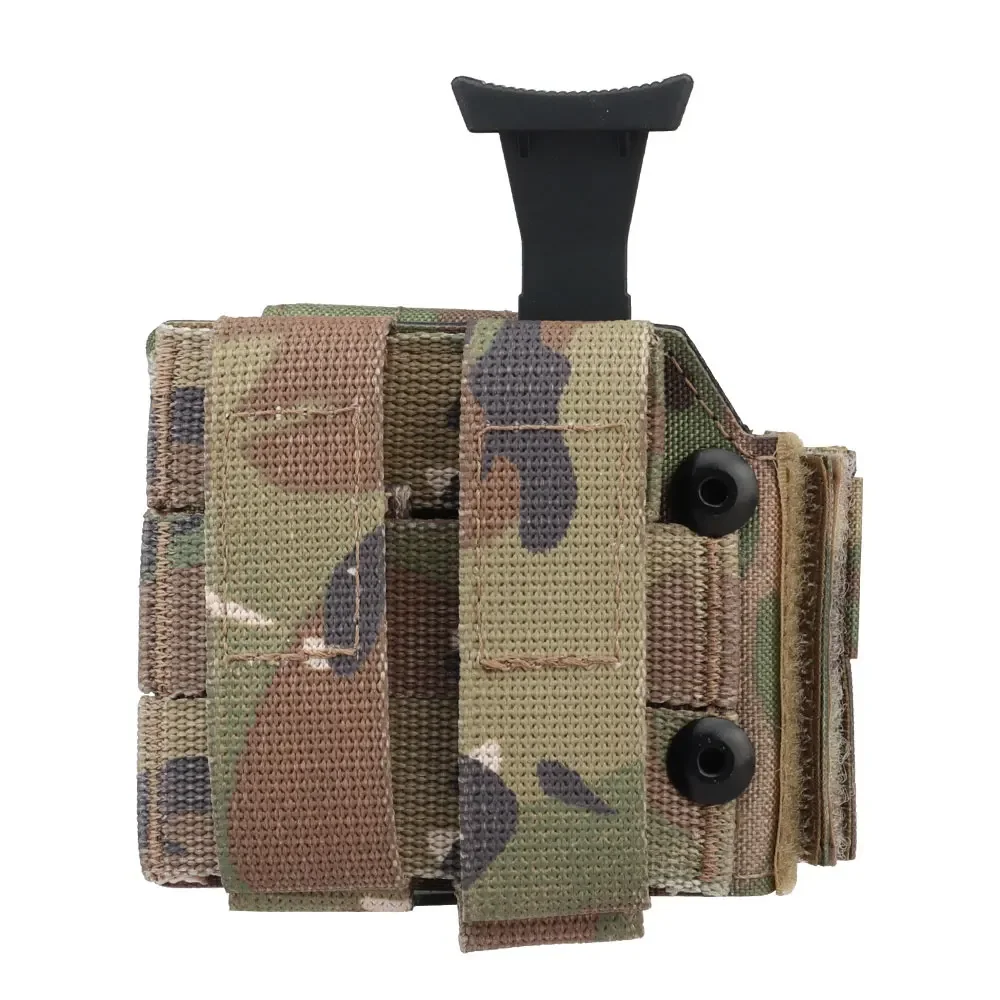 Funda táctica MOLLE universal – Funda ajustable para cinturón compatible con Glock 17/19, SIG, H&K, CZ, S&W, 1911 - imagen 3