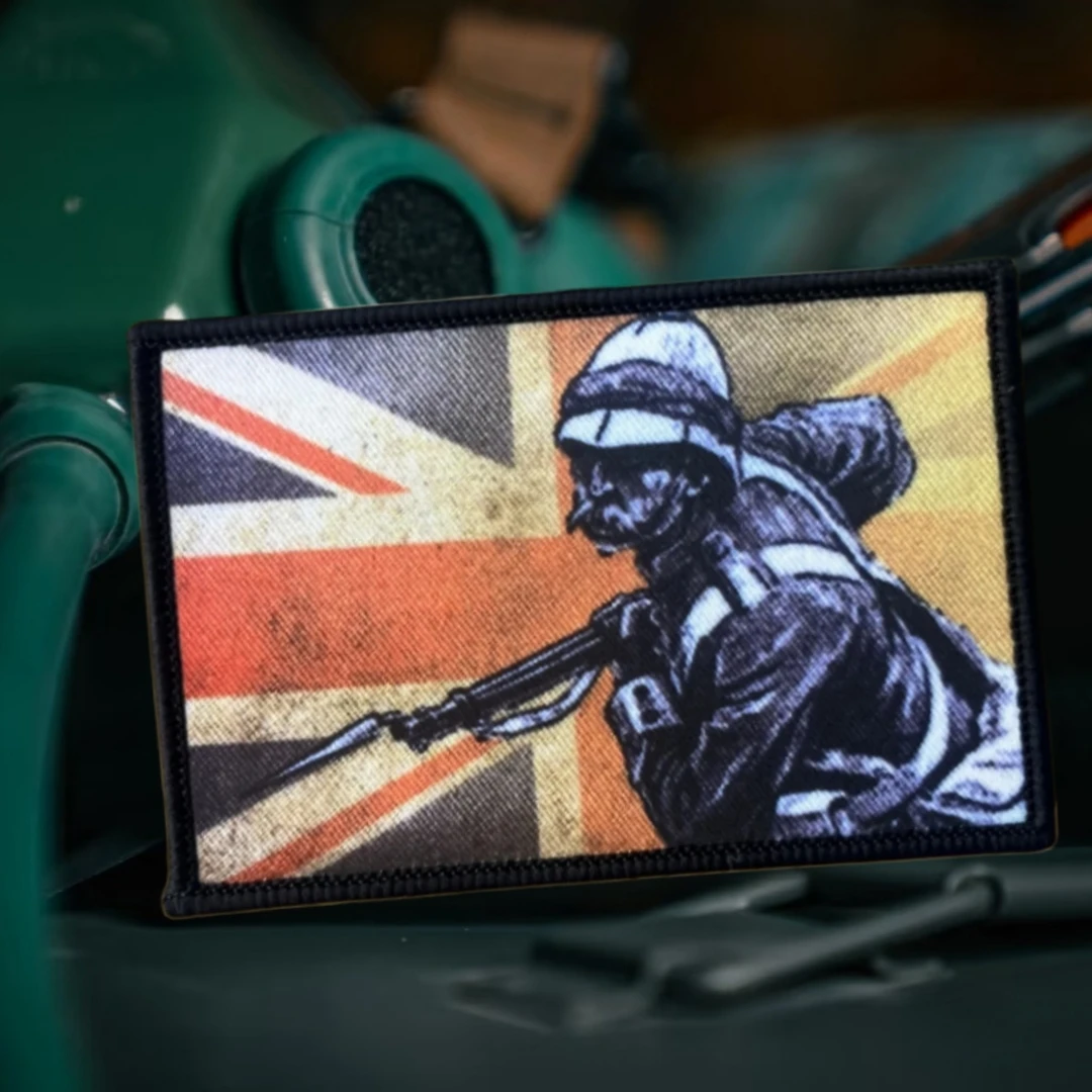 Parche táctico de moral de Redcoat británico, parche impreso con bandera de Zulu, brazalete militar, insignia de gancho y bucle, accesorios para mochila, pegatinas - imagen 5