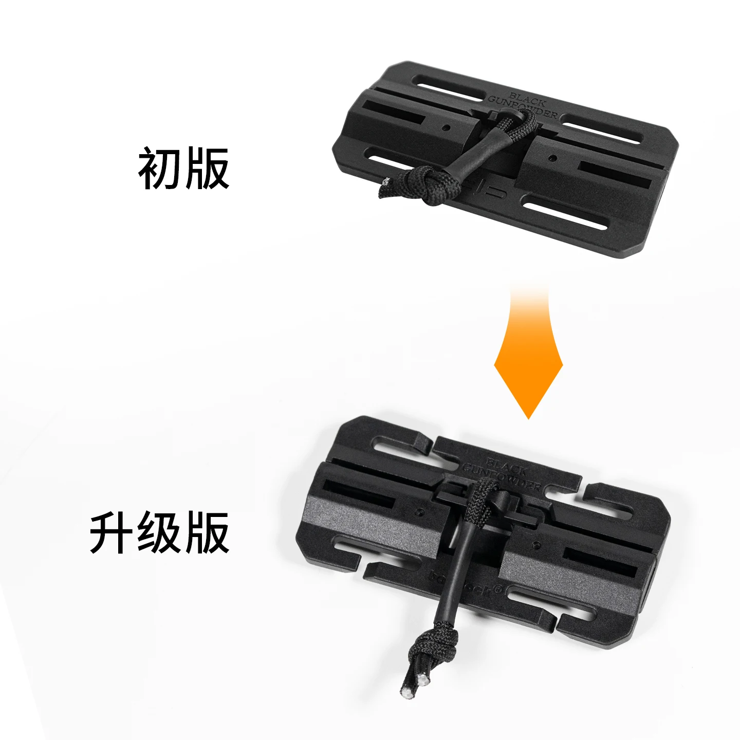 Hebilla de liberación rápida con gancho magnético de doble agujero táctico para exteriores, 2,5 cm, hebilla enchufable DIY - imagen 3