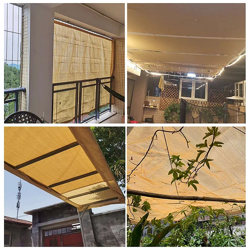 Red de sombreado para jardín al aire libre, toldos para terraza, malla protectora para sombra de acampada, protección UV, tela de protección solar HDPE, sombra - imagen 4